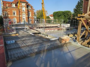Betonage Geschossdecken im Erdgeschoss