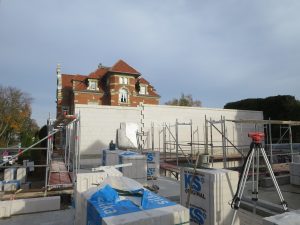 Mauerwerksarbeiten im Neubau OG 2