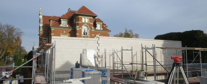 Mauerwerksarbeiten im Neubau OG 2