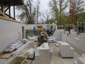 Maurerarbeiten 1. OG Haus 1