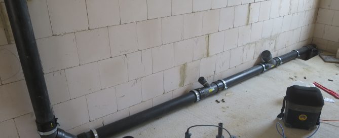 Installation Schmutzwasserleitung