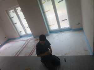 Verlegung Fußbodenheizung